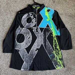 Jamie Sadock Black and Neon Women’s Golf Quarter Zip